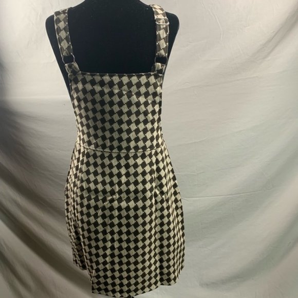 Geo Print Zip Up Overall Dress Without Top - Picture 6 of 6